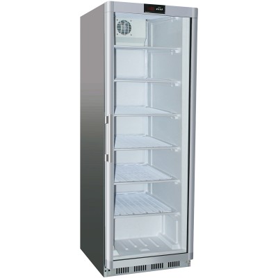 Commercial Freezer Upright cabinet Stainless steel 361 litres Single glass door | Adexa SF400G