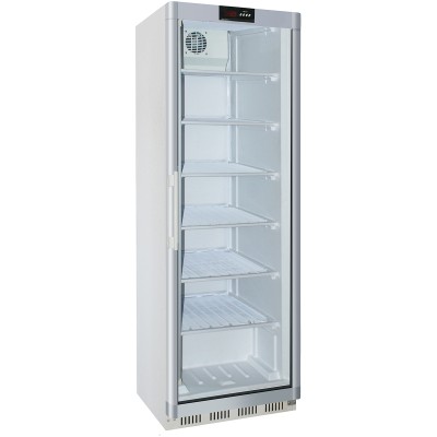 Commercial Freezer Upright cabinet White 361 litres Single glass door | Adexa WF400G