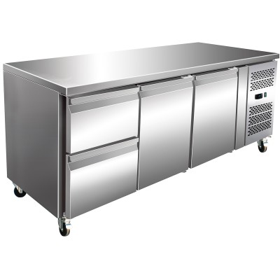 Kølebord 2 døre 2 skuffer Dybde 700mm | Adexa 2DRG31V