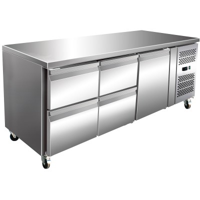Kølebord 1 dør 4 skuffer Dybde 700mm | Adexa 4DRG31V