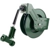Professionel spulepistol med 10 m slangetromle, vægbeslag og automatisk oprulning, rustfrit stål 304, grøn | Adexa B71130110M