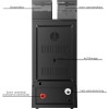 Professionel Fuldautomatisk Kaffemaskine Bean-to-Cup 8 Drikke, 3 Vandtilslutninger & Dampstav | Adexa BTB1015