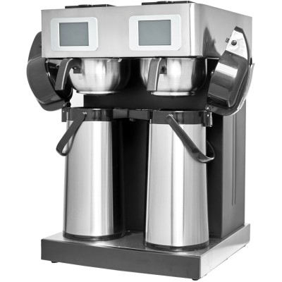 Commercial Twin Filter Coffee maker Manual or Auto fill 2 air pots | Adexa CBD02A3
