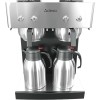 Professionel Dobbelt Kaffebrygger med 2 Termokander & Manuel Vandpåfyldning | Adexa CBD02B2
