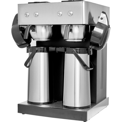 Commercial Twin Filter Coffee maker Manual fill 2 air pots | Adexa CBD02B3