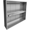 Ventilationshætte, frit hængende, rustfrit stål, 1500 x 1300 x 350 mm | Adexa CH20150S