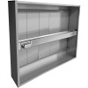 Ventilationshætte, frit hængende, rustfrit stål, 2000 x 1300 x 350 mm | Adexa CH20200S
