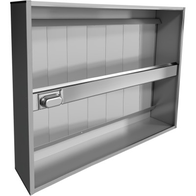Ventilationshætte, frit hængende, rustfrit stål, 3000 x 1300 x 350 mm | Adexa CH20300S