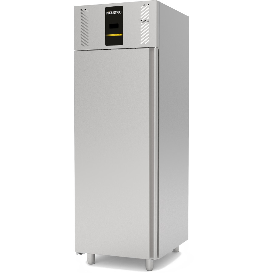 Premium Professional-køleskab GN2/1 700 liter rustfrit stål med enkeltdør, ventileret | Ndustrio CPG101UC