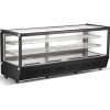 Kølevitrine, bordmodel, 268 liter, 2 hylder, sort, lige front | Adexa CW250B