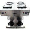 Professionel kaffemaskine Dobbelt 4 kander 4 varmeplader Rustfrit stål | Adexa DRB386