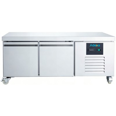 Lavt Frysebord med 2 døre, 1360 x 700 x 650 mm, GN1/1-kompatibel | Adexa DUGN2100BT