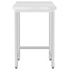 Premium-arbejdsbord i rustfrit stål uden underhylde 600x700x900 mm | Adexa DW6070WO