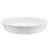 Serveringsgryde med glaslåg og keramisk indsats Tredobbelt hamret overflade 320x120mm rustfrit stål | Adexa E0312001M