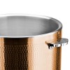 Serveringsgryde med glaslåg tredobbelt hamret overflade ⌀320x210mm kobber | Adexa E0312301