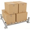 Modulært, mobilt pallehyldeanlæg, galvaniseret stål, 1 x EU-palle, 980 x 1050 x 290 mm, 2000 kg | Adexa EUP1209