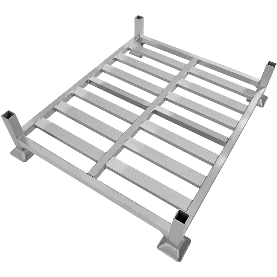 Modulært, mobilt pallehyldeanlæg, galvaniseret stål, 1 x EU-palle, 980 x 1050 x 290 mm, 2000 kg | Adexa EUP1209