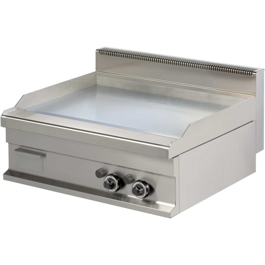 Professionel Griddle Gas Smooth 2 zoner 12,0kW Bænktopmodel | Adexa Hotmax 700 GG721S