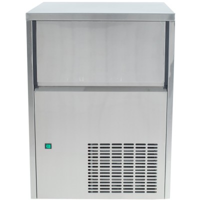 Professionel isterningmaskine, klar is, 80 kg/24 timer, 30 kg isbeholder | Adexa GI80