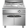 Professionelt elektrisk vandbad med underskab 2 x GN 1/1 + 2 x GN 1/3, 6 kW gulvmodel | Adexa HEB909A
