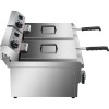 Professionel friture dobbelt 2x10 liter 3+3kW bænkmodel Tap | Adexa HEF102V