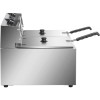 Professionel friture dobbelt 2x8 liter 2,8+2,8kW Bænktopmodel | Adexa HEF89