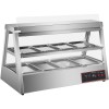 Varmeenhed med belysning Åbningsdøre på begge sider 2 hylder 1200x655x740mm Bænkmodel | Adexa HW2X4