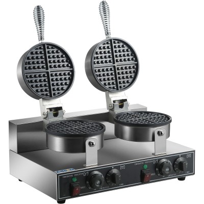 Commercial Waffle maker Double Round | Adexa HWB2