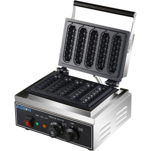 Commercial Corn Dog Waffle Maker 1.55kW 5 waffles Countertop | Adexa HX117