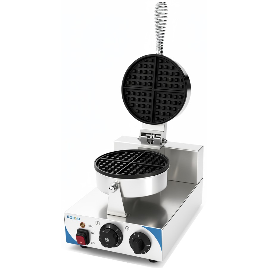 Professionelt vaffeljern, hjerteformet, enkelt, 1,2 kW | Adexa IWB1