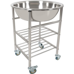 Kedelvogn i rustfrit stål inkl. 70 liters kedel To hylder 622x457x838mm | Adexa MBXS002