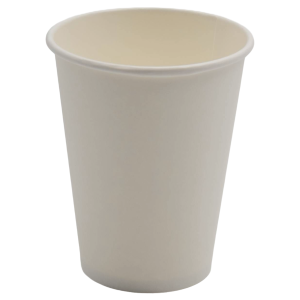 1000-pak Papkrus / Engangskrus hvid 355 ml enkeltvæg | Adexa PCSW12W