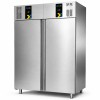 Premium professionelt køle- og fryseskab GN2/1, 1400 liter, rustfrit stål, dobbeltdøre, ventileret | Adexa CPG202UCMIX