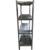 Rustfri Reol Runde ben 4 hylder med huller 1800x500x1550mm | Adexa QHRSP1805