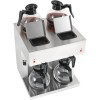 Professionel kaffemaskine Dobbelt 2 kander 4 varmeplader Rustfrit stål | Adexa RB286X2