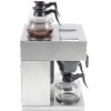 Professionel kaffemaskine Dobbelt 2 kander 4 varmeplader Rustfrit stål | Adexa RB286X2