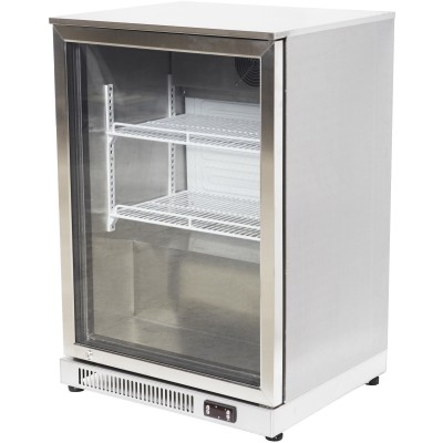 Professionel Barkøler 1 dør 128 liter Rustfrit stål | Adexa SSBC01P