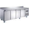 kølebænk med bagkant, 4 døre, 2240 x 700 x 950 mm | Adexa T227RBL4