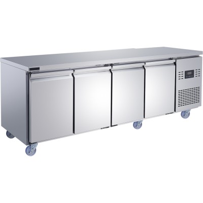 kølebænk med 4 døre, 2240 x 700 x 850 mm | Adexa T227RL4