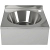 Håndvask/vaskbord Rustfrit stål Vægmonteret 40 mm bagkant | Adexa WBR30B