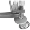 Dejvogn/bagerivogn med øverste hylde, 5 x 600 x 400 mm dejkasser, rustfrit stål, 465 x 620 x 900 mm, rækkeafstand 135 mm | Adexa WHDBC05