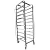 Dejvogn/bagerivogn med øverste hylde, 10x600x400 mm dejkasser, rustfrit stål, 465x620x1725 mm, afstand mellem rækker 145 mm | Adexa WHDBC10