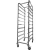 Dejvogn/bagerivogn med øverste hylde, 10x600x400 mm dejkasser, rustfrit stål, 465x620x1725 mm, afstand mellem rækker 145 mm | Adexa WHDBC10