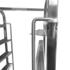 Dejvogn/bagerivogn med øverste hylde, 10x600x400 mm dejkasser, rustfrit stål, 465x620x1725 mm, afstand mellem rækker 145 mm | Adexa WHDBC10