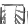 Dejvogn/bagerivogn med øverste hylde, 10x600x400 mm dejkasser, rustfrit stål, 465x620x1725 mm, afstand mellem rækker 145 mm | Adexa WHDBC10