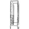 Dejvogn/bagerivogn med øverste hylde, 14x600x400 mm dejkasser, rustfrit stål, 465x620x1725 mm, afstand mellem rækker 135 mm | Adexa WHDBC14
