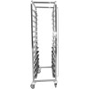 Dejvogn/bagerivogn med øverste hylde, 14x600x400 mm dejkasser, rustfrit stål, 465x620x1725 mm, afstand mellem rækker 135 mm | Adexa WHDBC14