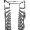 Dejvogn/bagerivogn med øverste hylde, 14x600x400 mm dejkasser, rustfrit stål, 465x620x1725 mm, afstand mellem rækker 135 mm | Adexa WHDBC14