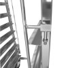 Dejvogn/bagerivogn med øverste hylde, 14x600x400 mm dejkasser, rustfrit stål, 465x620x1725 mm, afstand mellem rækker 135 mm | Adexa WHDBC14