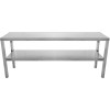 Øverste hylde/serveringshylde 2 niveauer 1200x335x700mm Rustfrit stål | Adexa WHES1203470